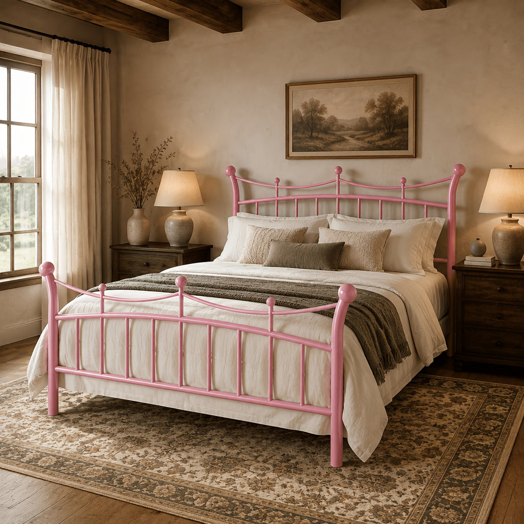 european country style   bed frame retro curved - Temu