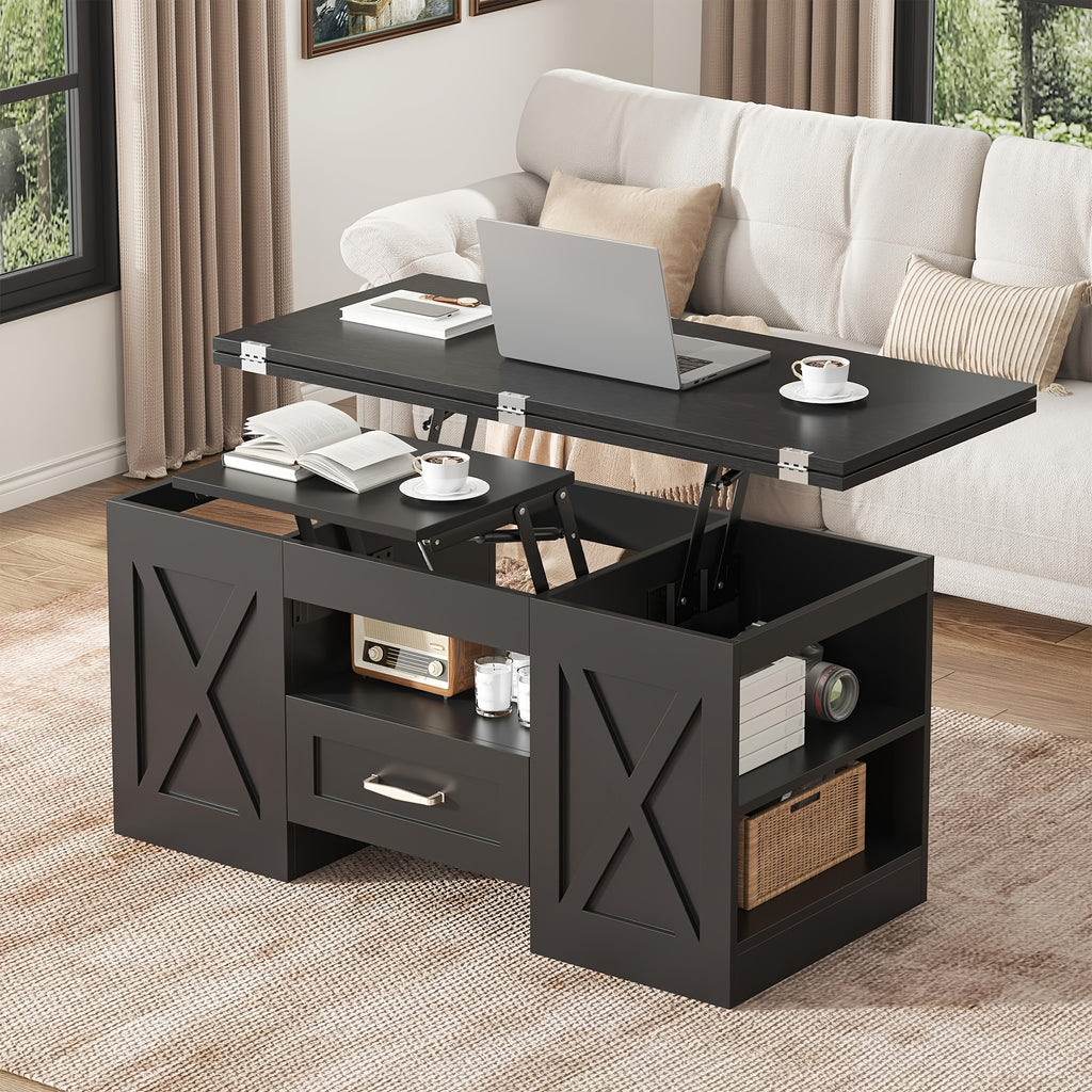 lift top coffee table 39 37inch large wooden farmhouse - Temu