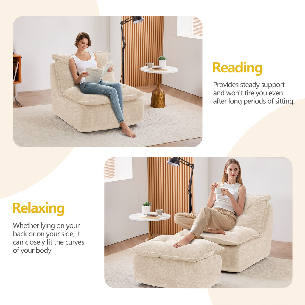 mcq single recliner chair footrest 62 2 inch foam floor - Temu
