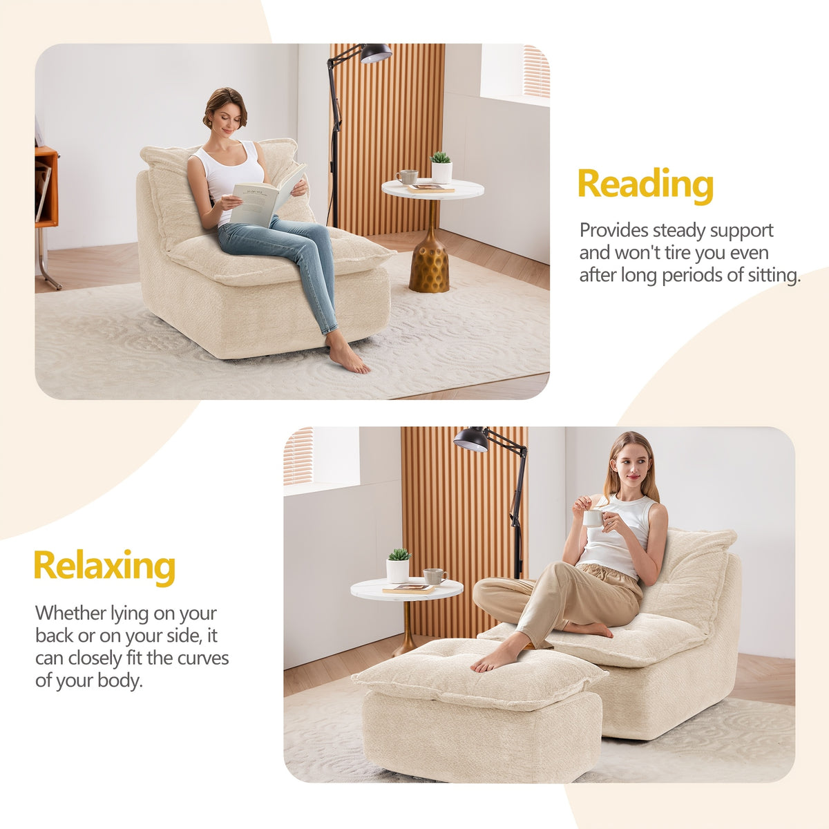 mcq single recliner chair footrest 62 2 inch foam floor - Temu