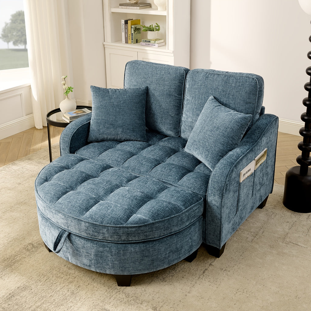 double sofa double sofa chaise longue irregular armrests - Temu