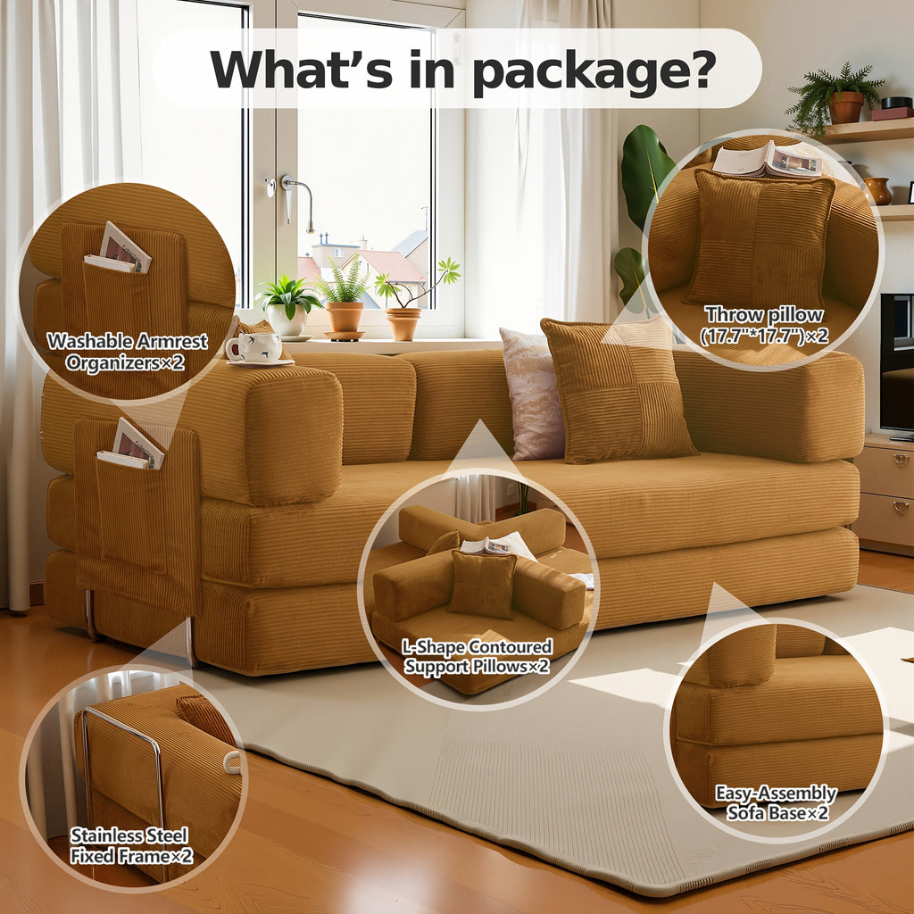 convertible sofa bed folds a compact floor couch a sleeper - Temu