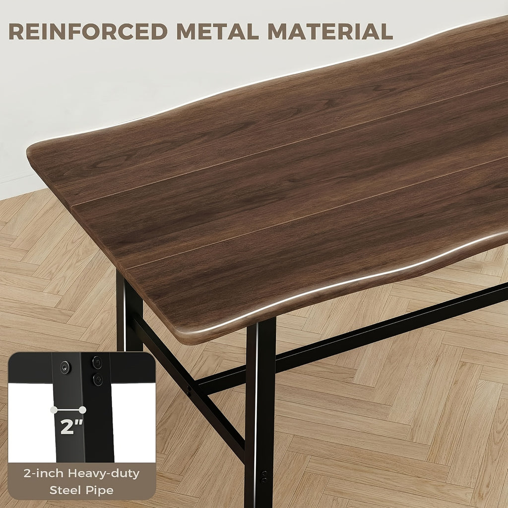 71 farmhouse dining table 6 people rectangular kitchen table - Temu