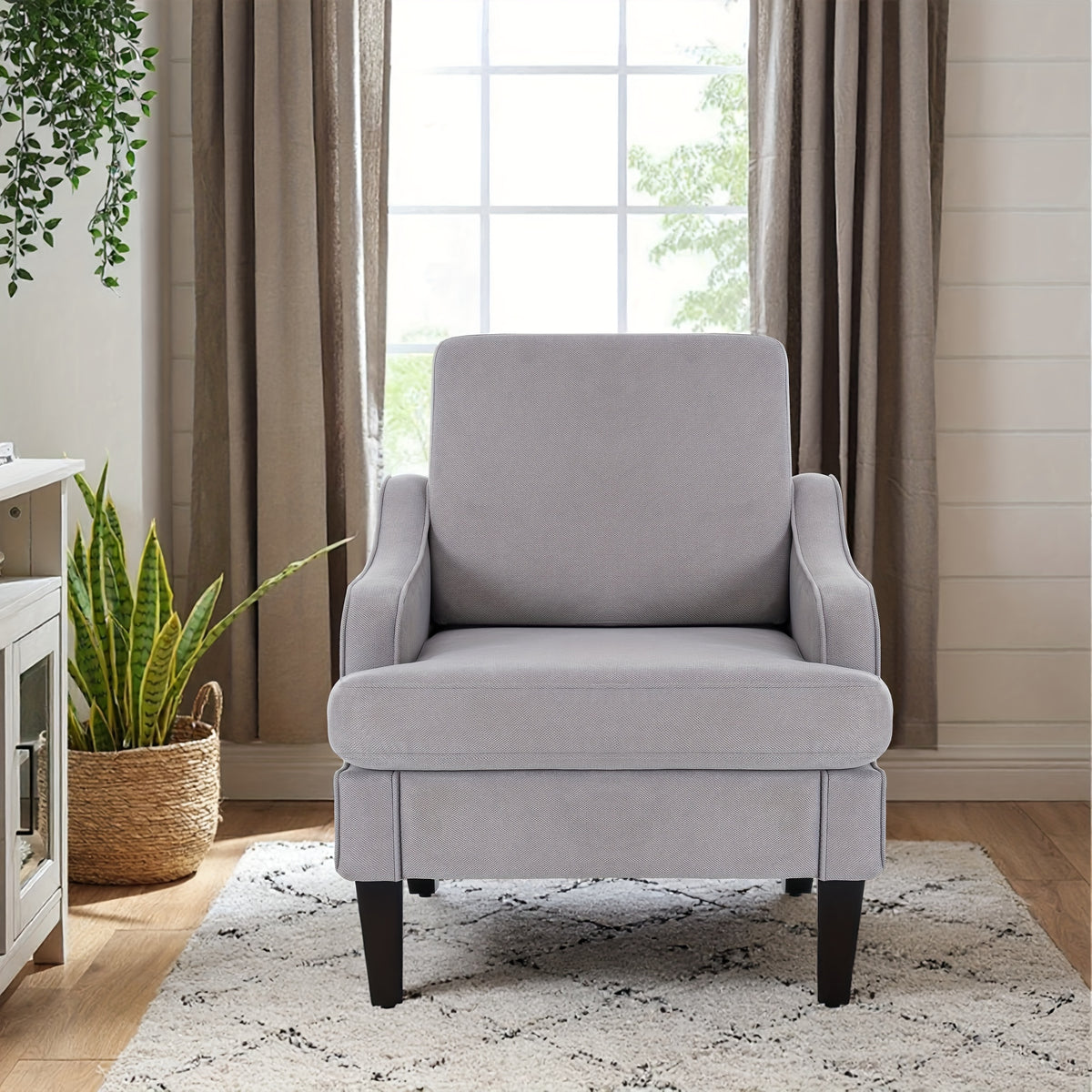 century modern armchair plush padded accent chair   - Temu