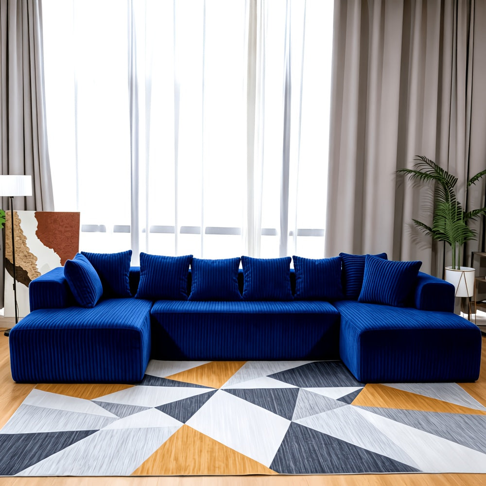 oversized u shaped modular sectional sofa chaise plush - Temu