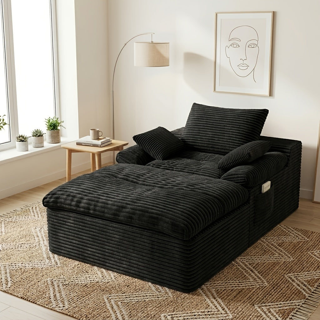 65 inch oversized sofa chair indoor oversized boneless long - Temu