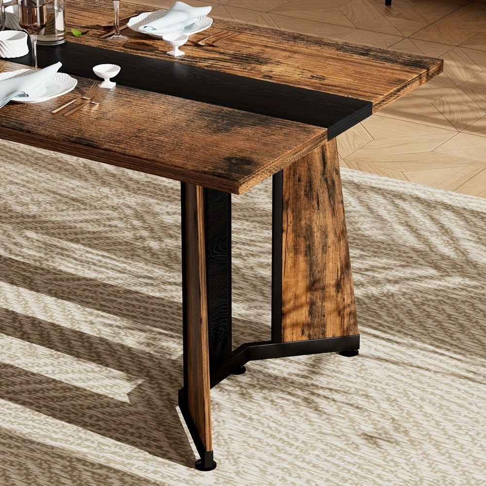 70 9 inch dining table 6 people modern rectangular kitchen - Temu
