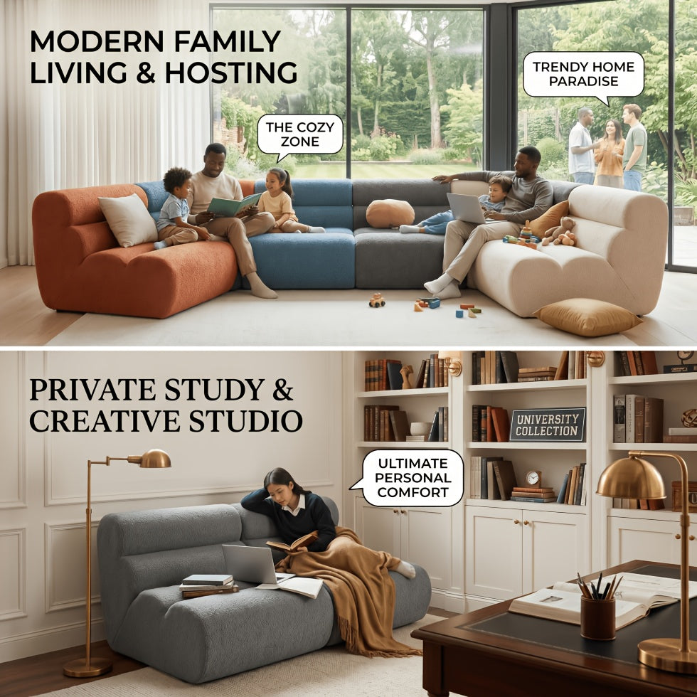 40 95 inch modern teddy fabric floor sofa frameless modular - Temu