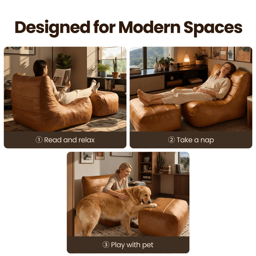 accent chair movable   comfy chaise lounge   rest - Temu