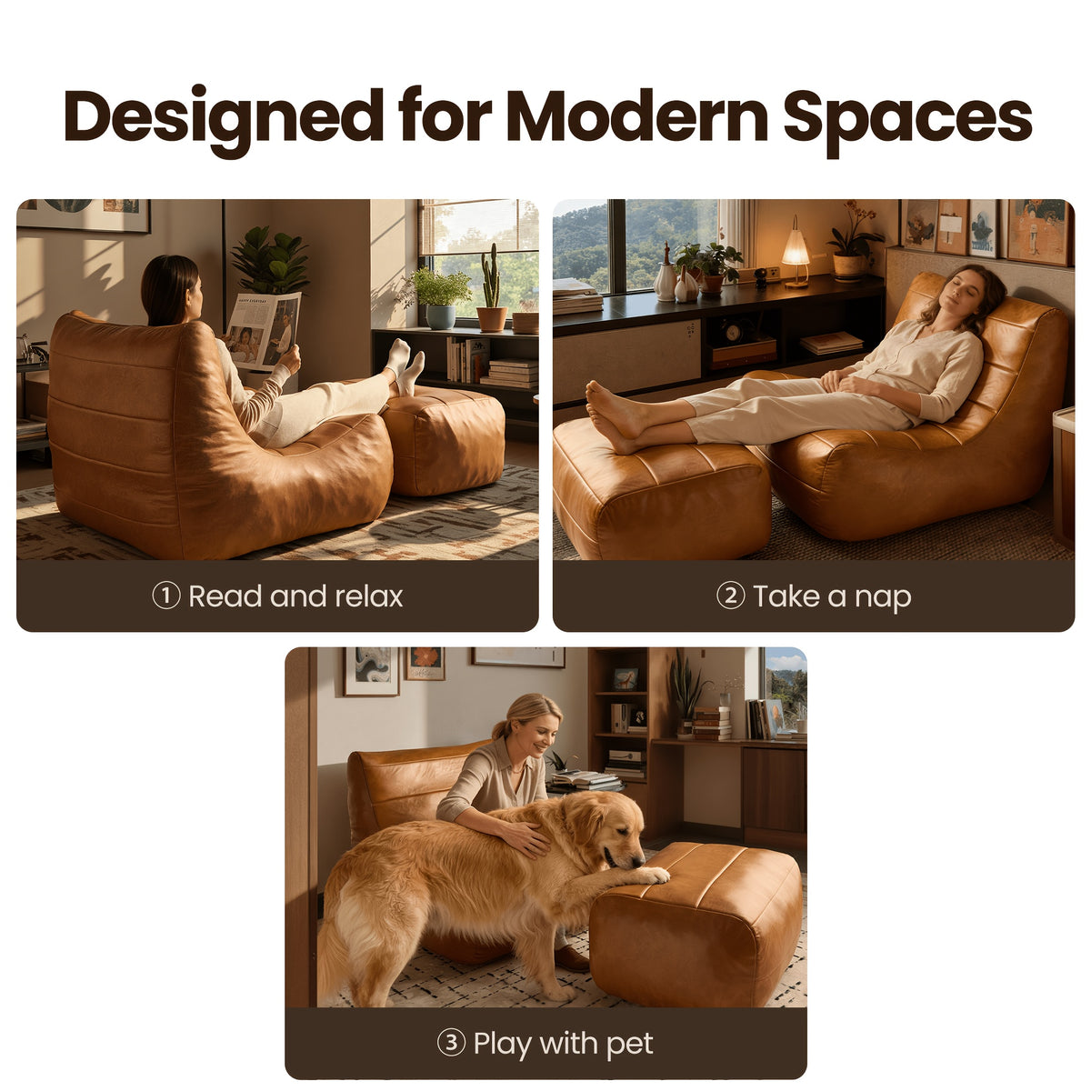 accent chair movable   comfy chaise lounge   rest - Temu