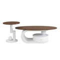 modern nesting coffee table set 2 storage large oval small - Temu