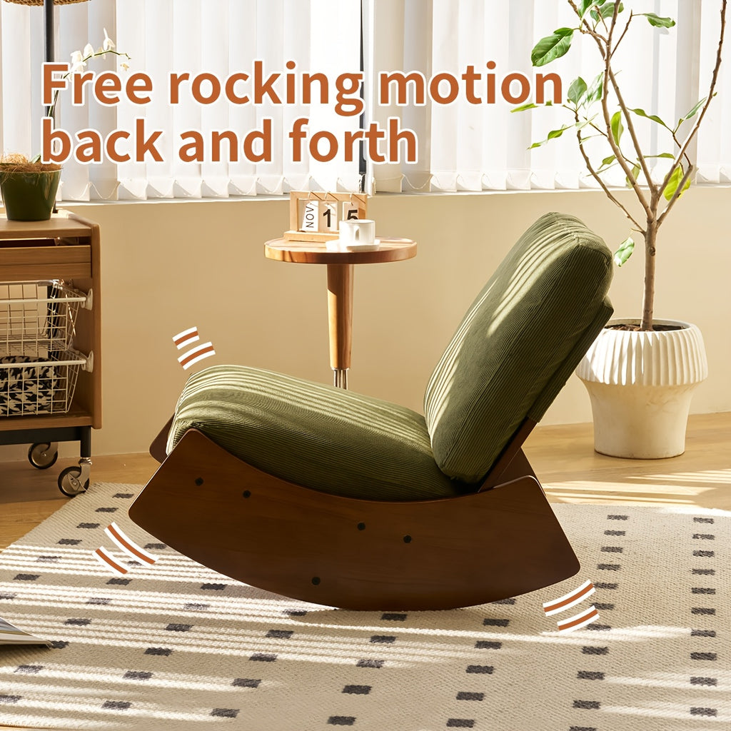rocking chair tall back boucle glider rocker rocking accent - Temu