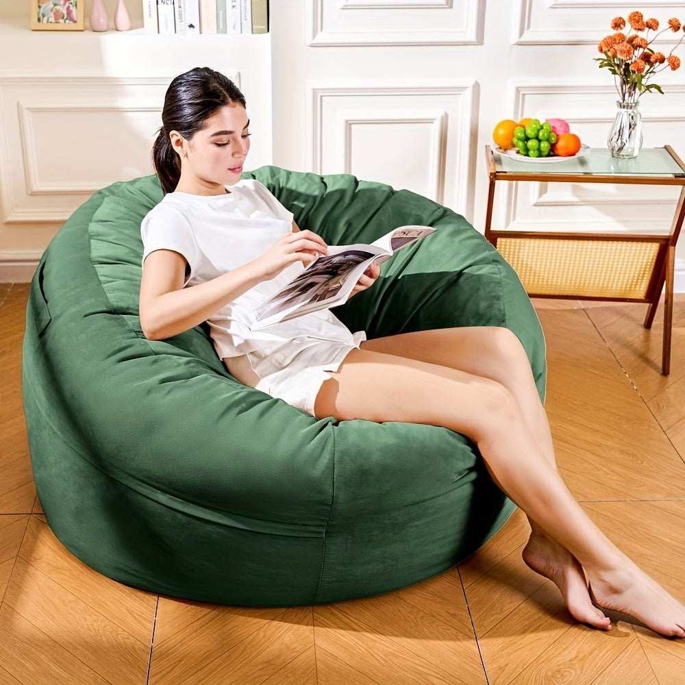 round bean bag chair large size 44 bean bag sofa soft - Temu