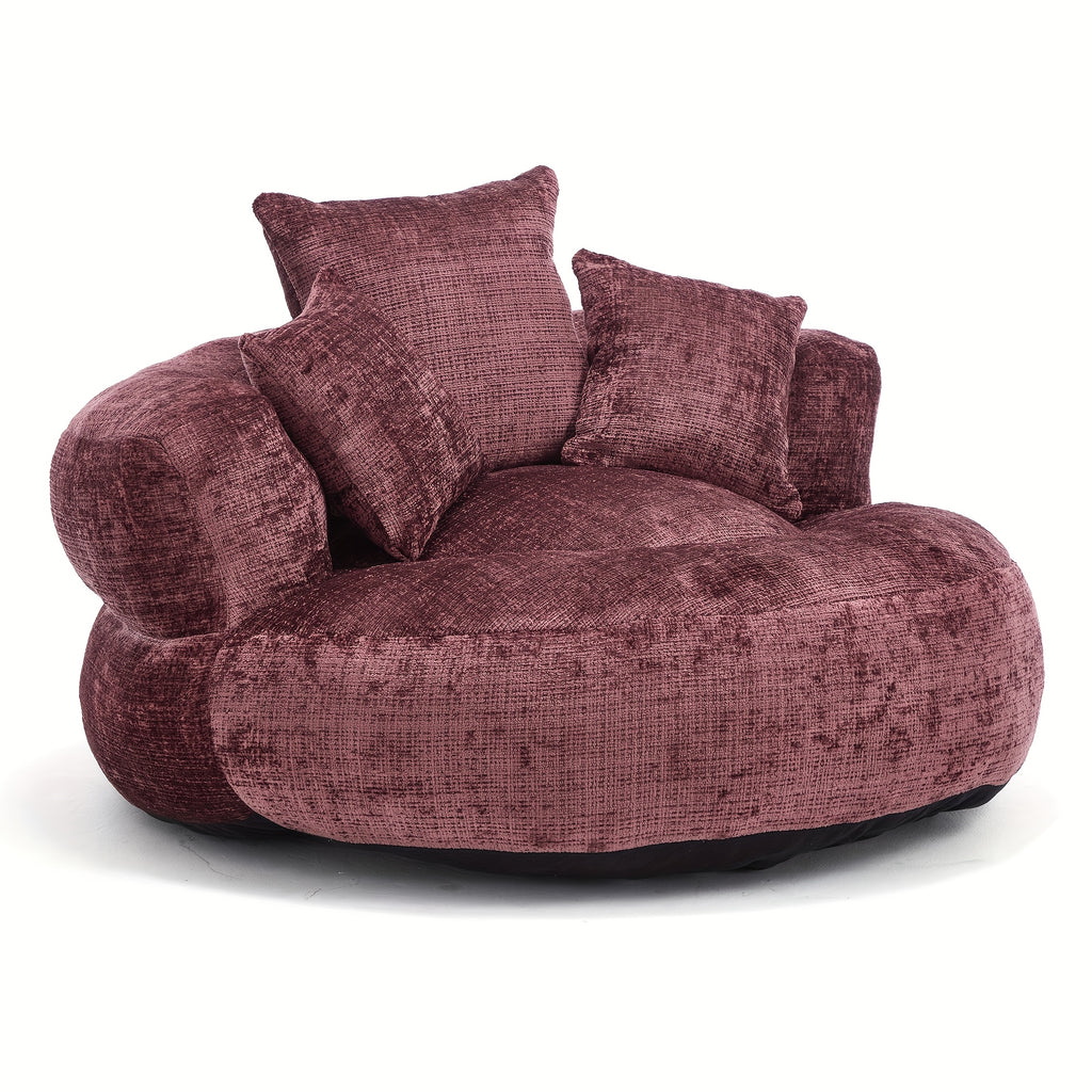 lazy sofa chenille durable   lounger high back bean - Temu