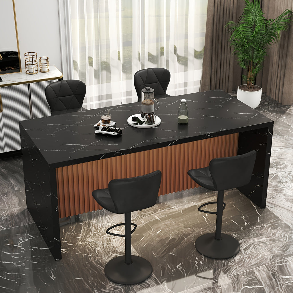 67 table set 4 bar stools large kitchen island table modern - Temu