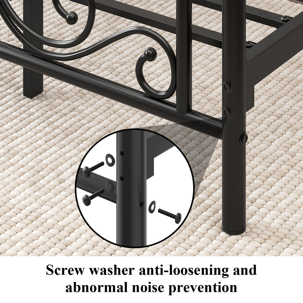 bed frame bed storage metal platform bed vintage   - Temu