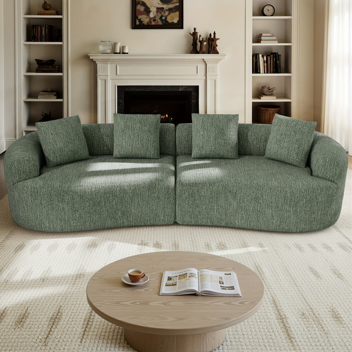 110 modular cloud couch compression design curved couch - Temu