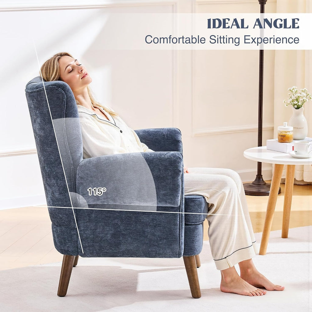kitchen dining wingback accent chairs living room   - Temu