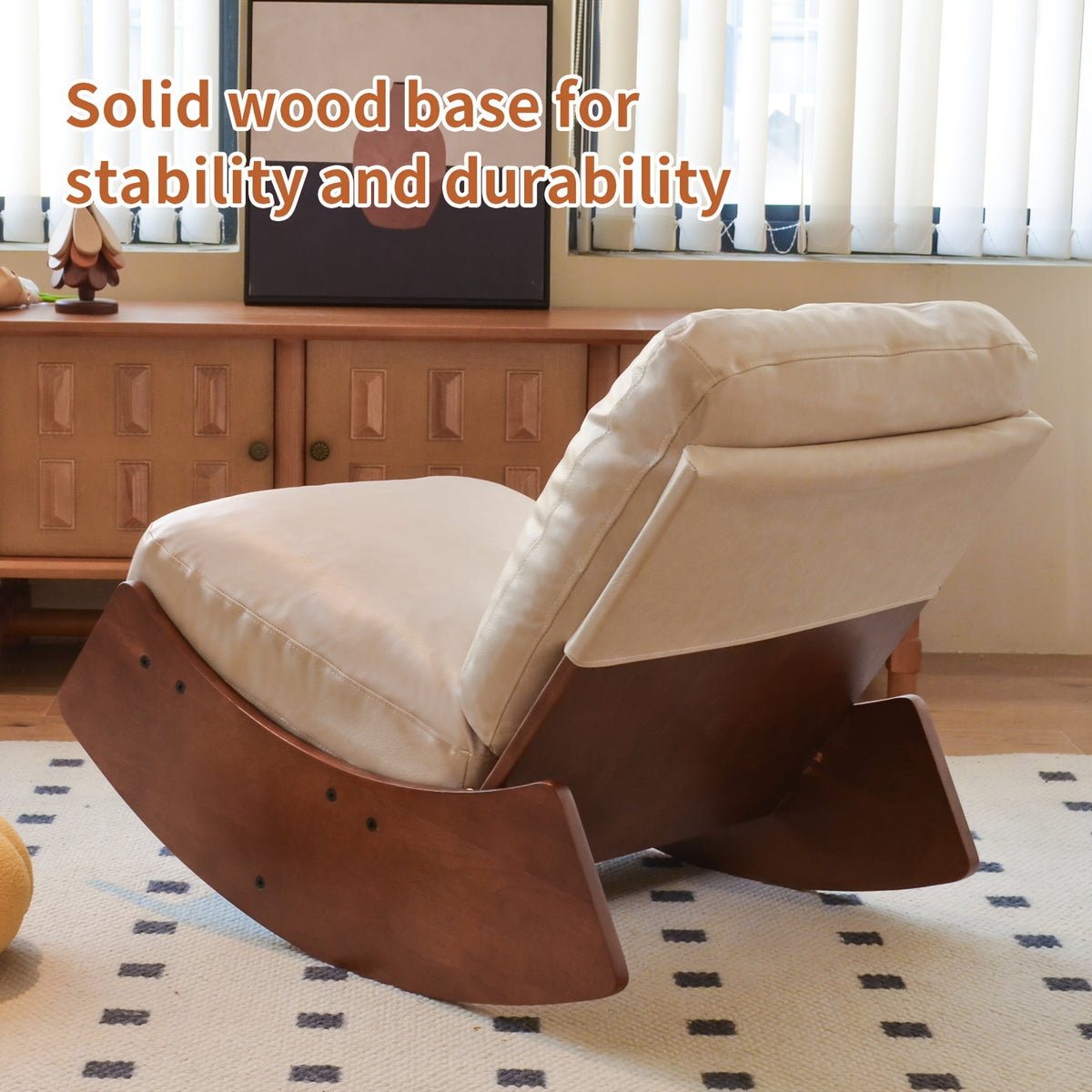 solid wood rocking lazy sofa antique style suitable - Temu