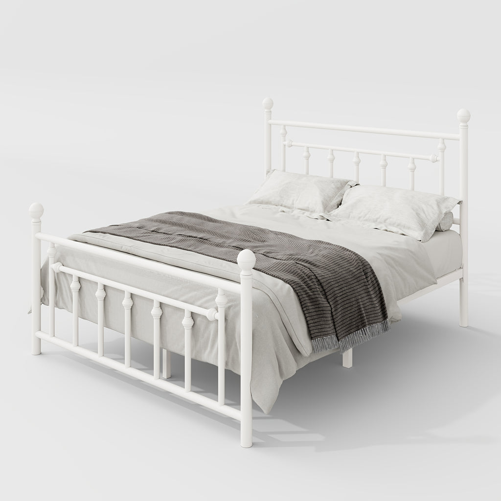 contemporary metal bed frame retro iron style head - Temu