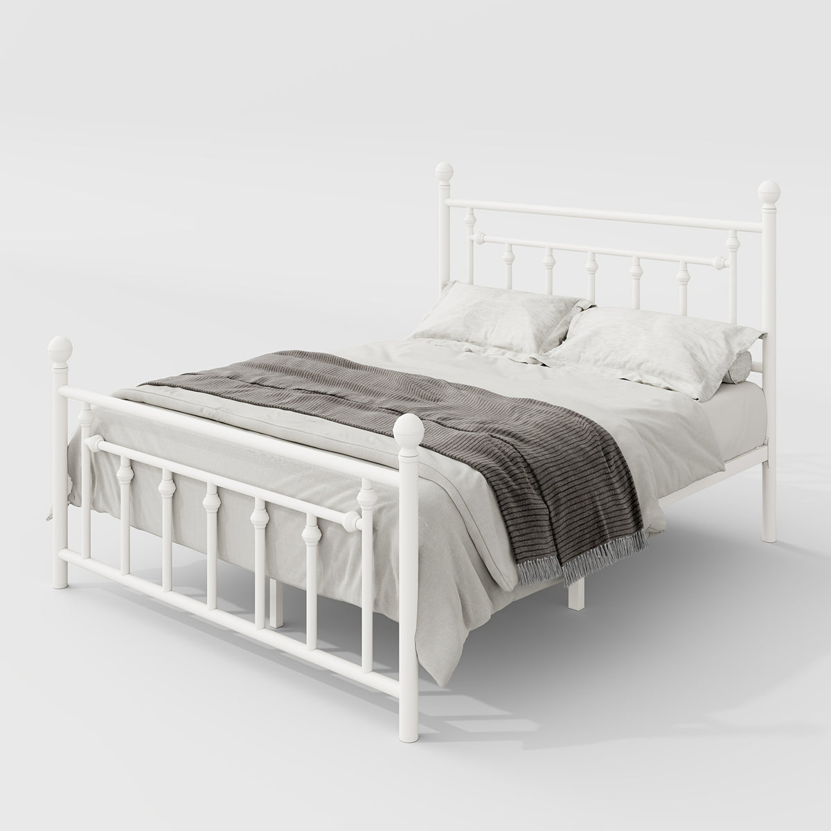 contemporary metal bed frame retro iron style head - Temu