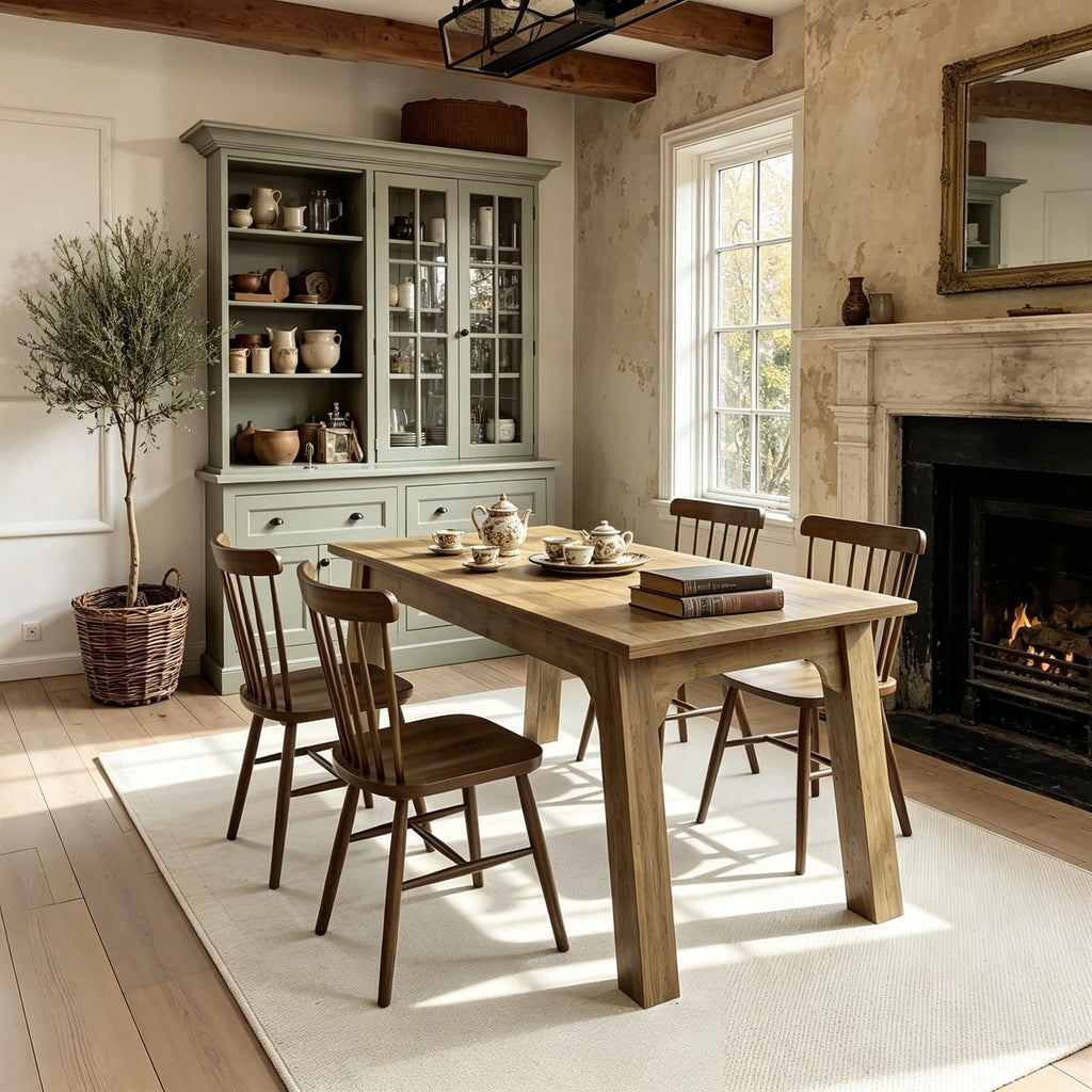 rectangular dining table modern kitchen table heavy duty - Temu