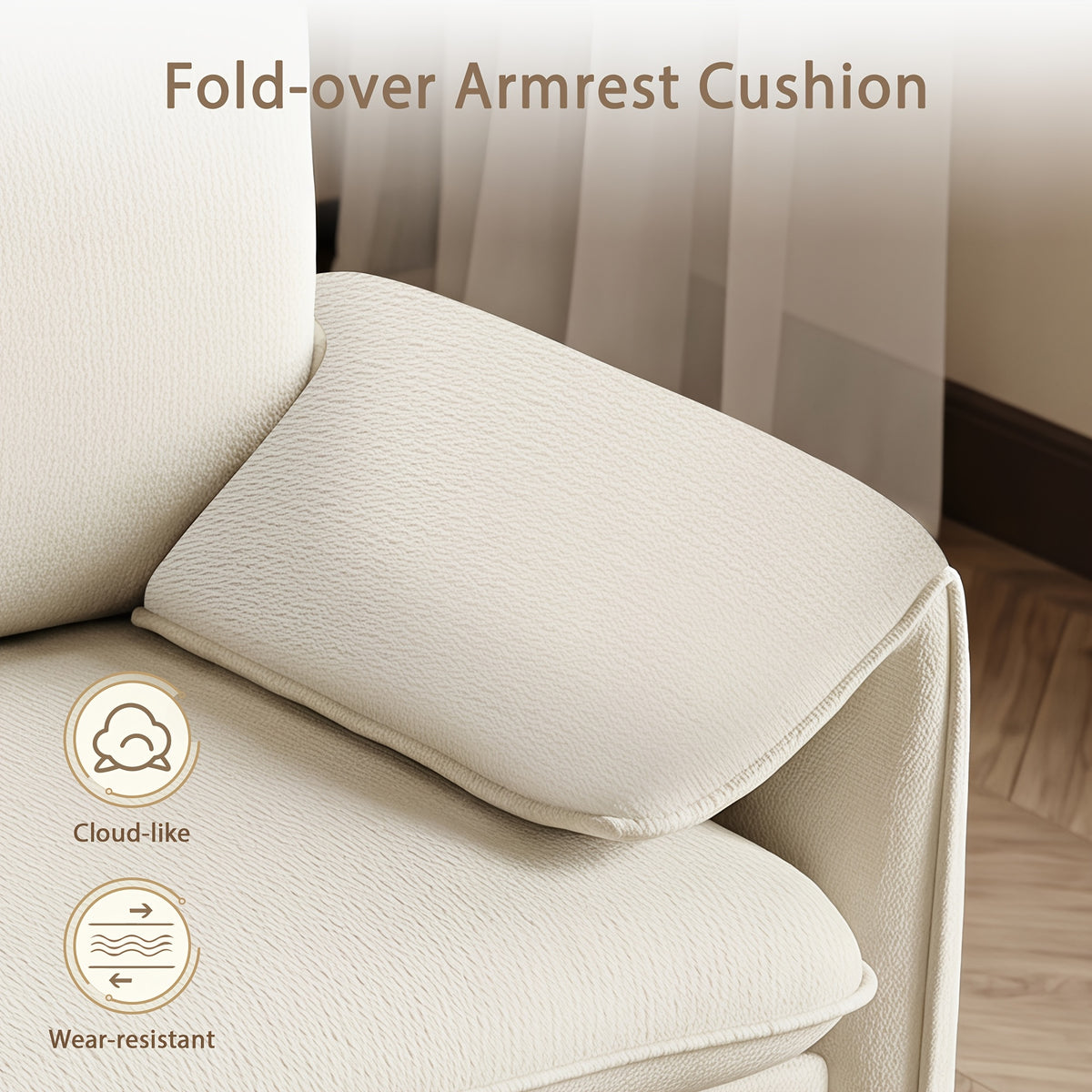 37 deep seat oversized accent chair comfy chenille - Temu