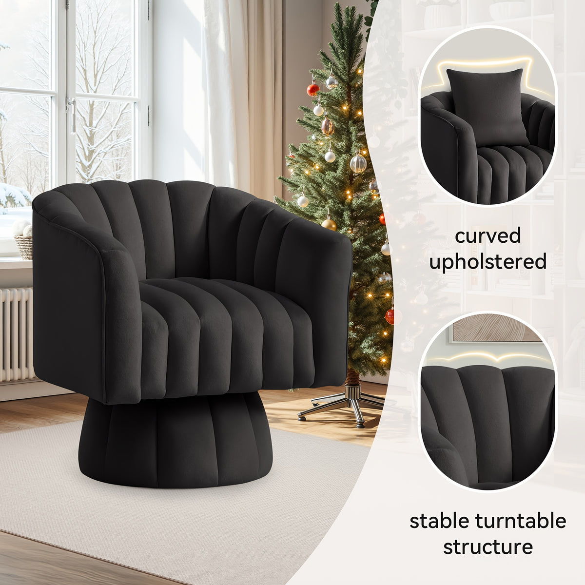 rotating decorative chair 360 swivel   chair   - Temu