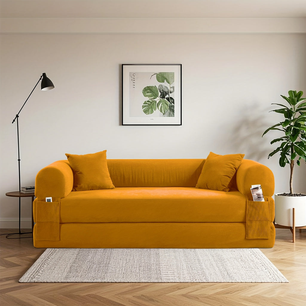 80 convertible sofa bed 3 in 1 corduroy folding pull couch - Temu