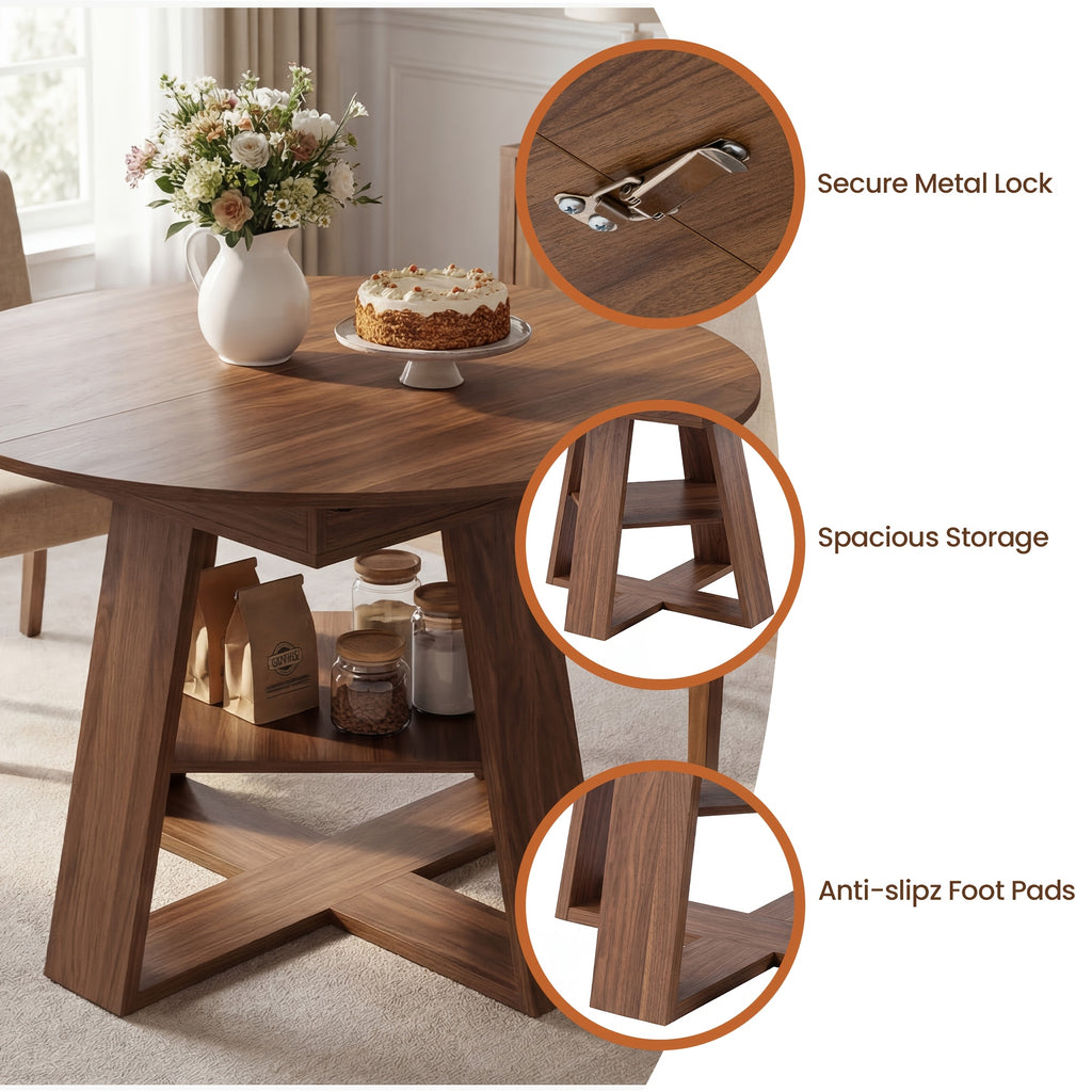 5m extendable dining table drop leaf kitchen table - Temu