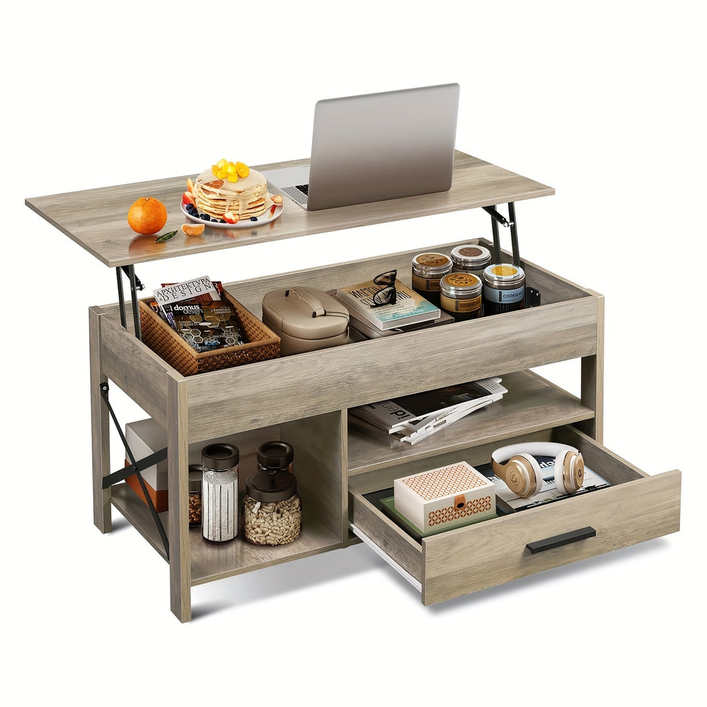 adjustable lift top coffee table storage drawers hidden - Temu