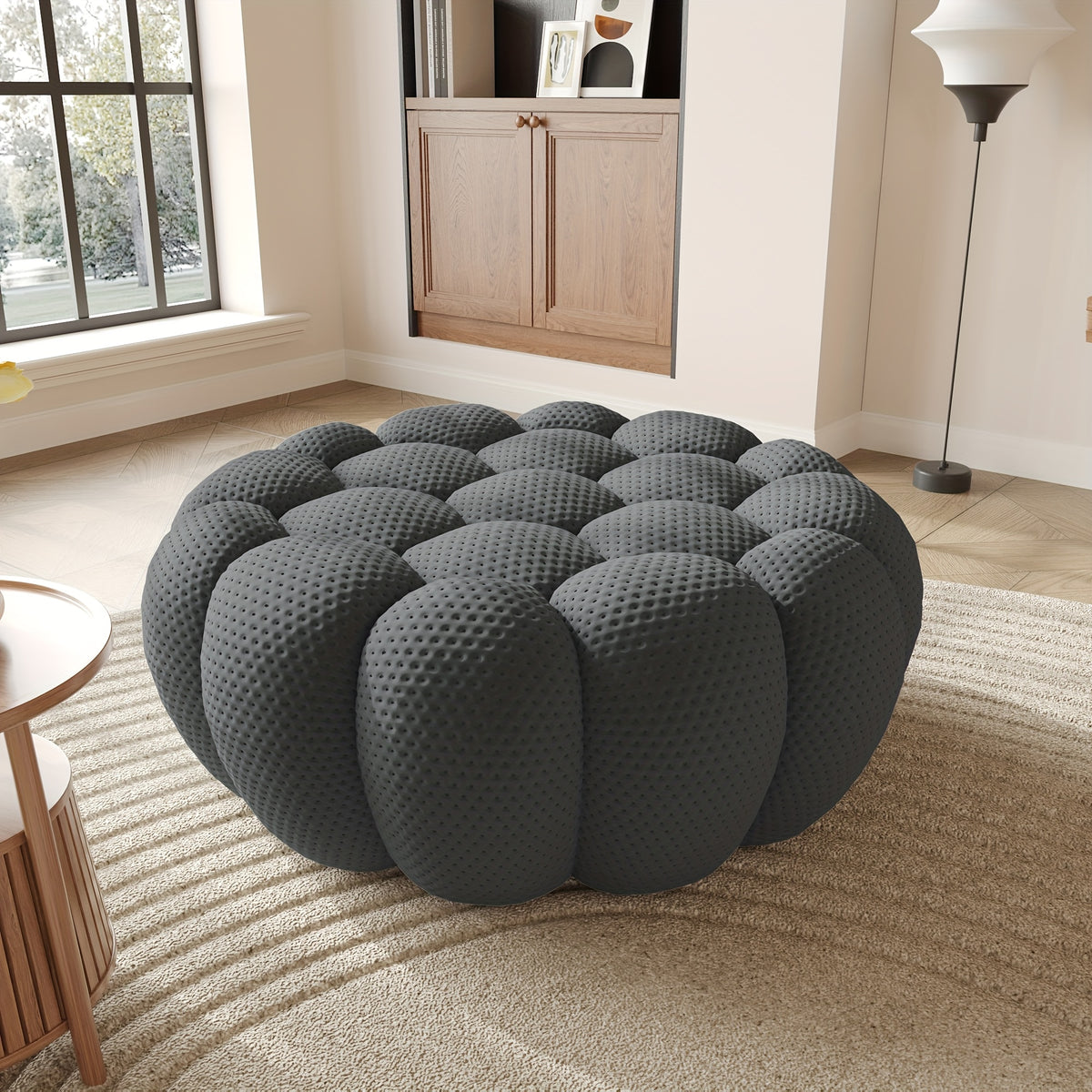 100 03 modern upholstered curved sofa 3 seater mesh fabric - Temu