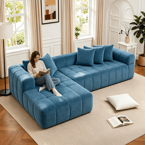 107 9 oversized modular sectional sofa deep seat l shaped - Temu