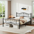 12 inch metal platform bed frame victorian style headboard - Temu