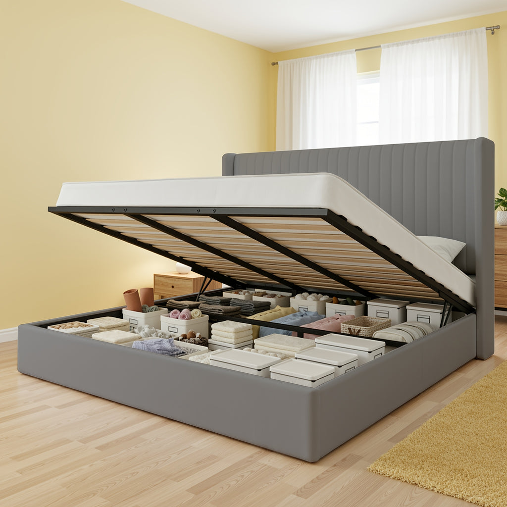 modern lift storage bed frame hydraulic lift bed - Temu