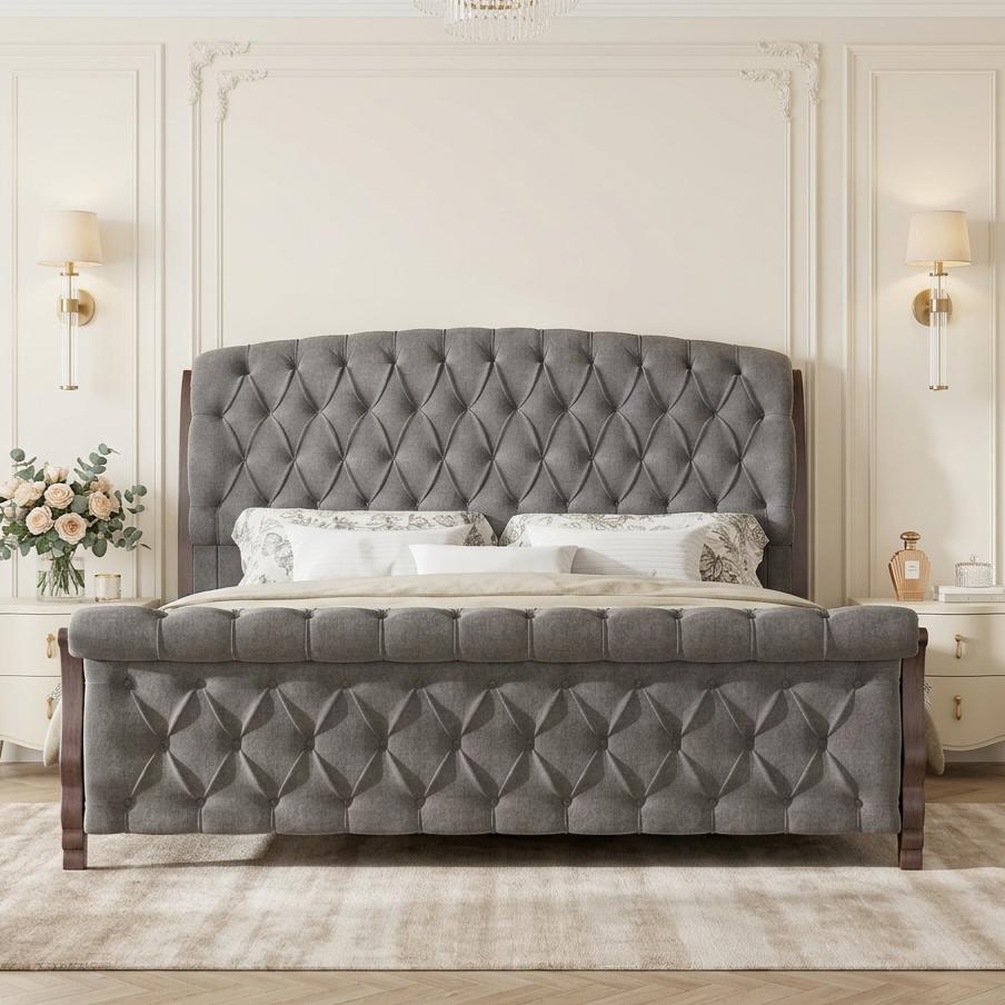 53 tall upholstered queen king california king   - Temu