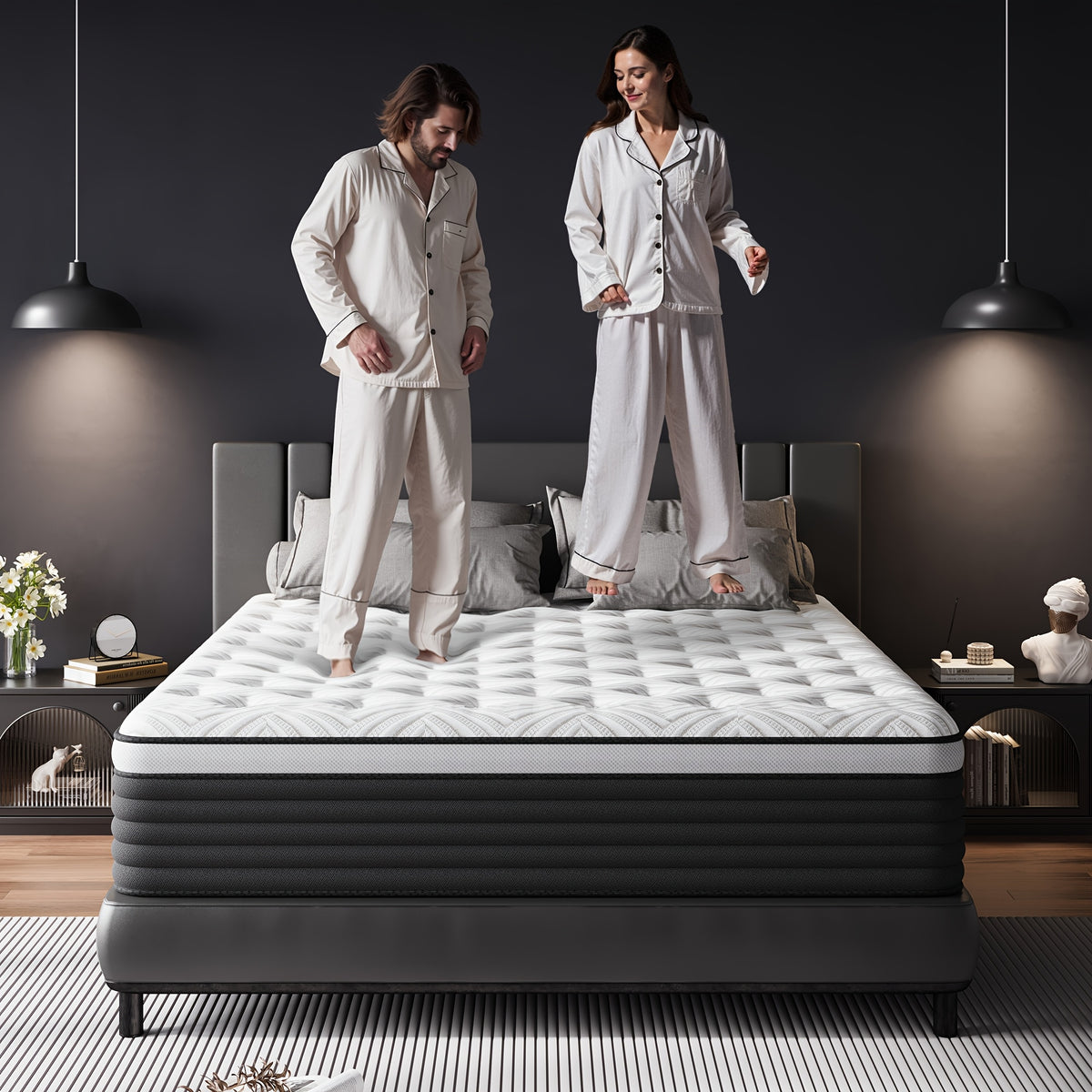 12 14 inch twin full queue king size mattress memory foam - Temu