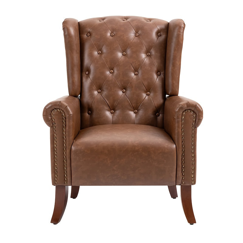 century accent chair faux leather modern living - Temu