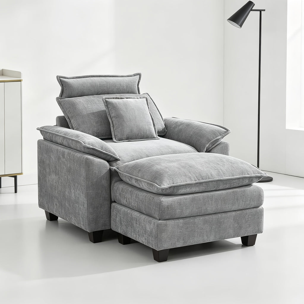 46 inch     oversized chenille accent chair - Temu