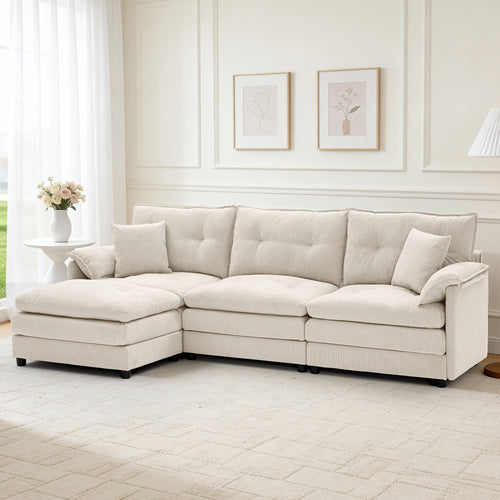 100 inch modern l shaped modular sectional sofa bed movable - Temu