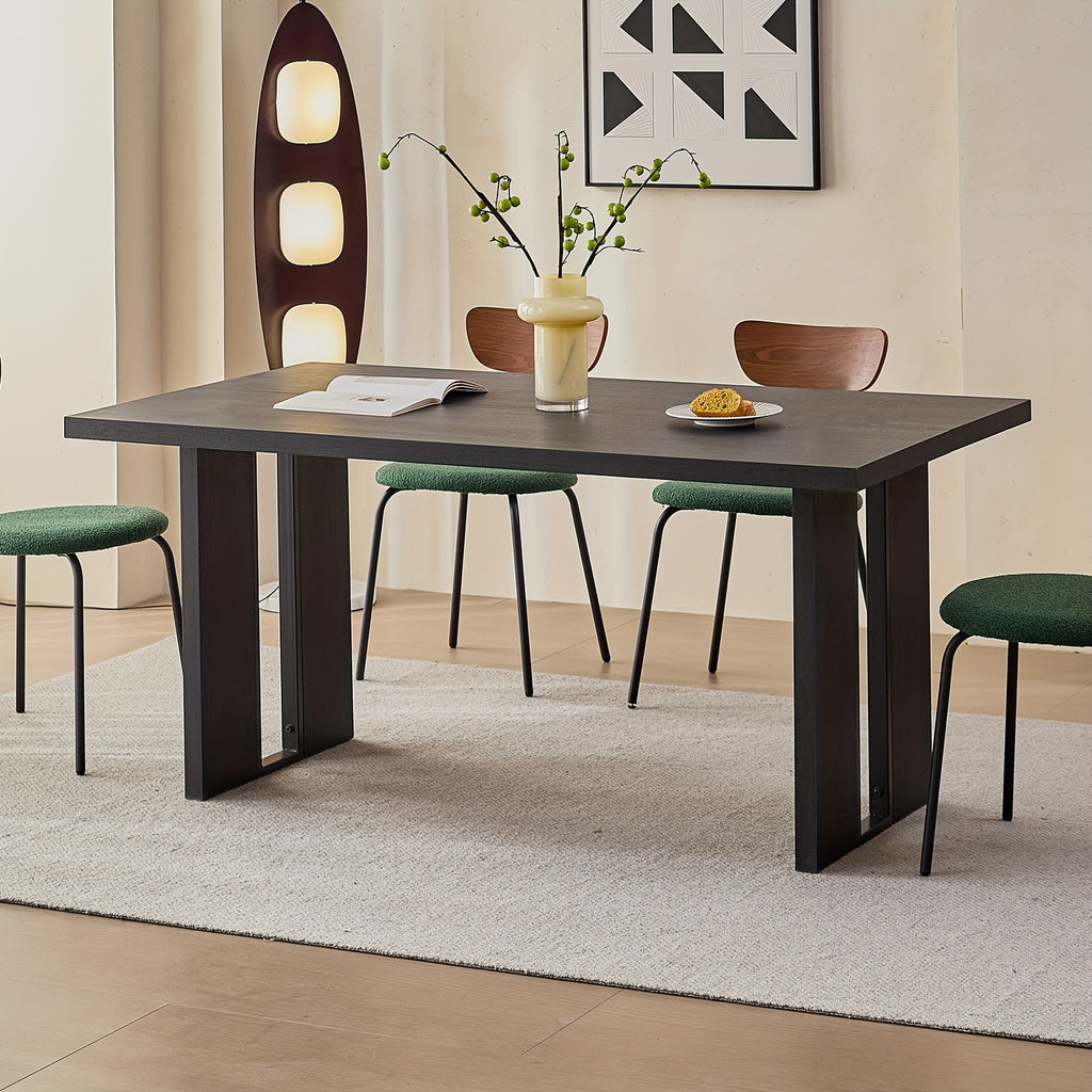 63 rectangle dining table 4 6 35 4 widen tabletop farmhouse - Temu