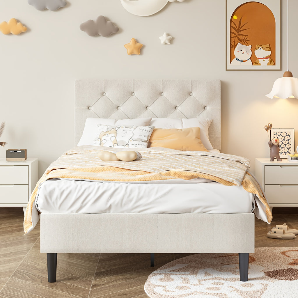 halloween twin full queen king bed frames upholstered - Temu