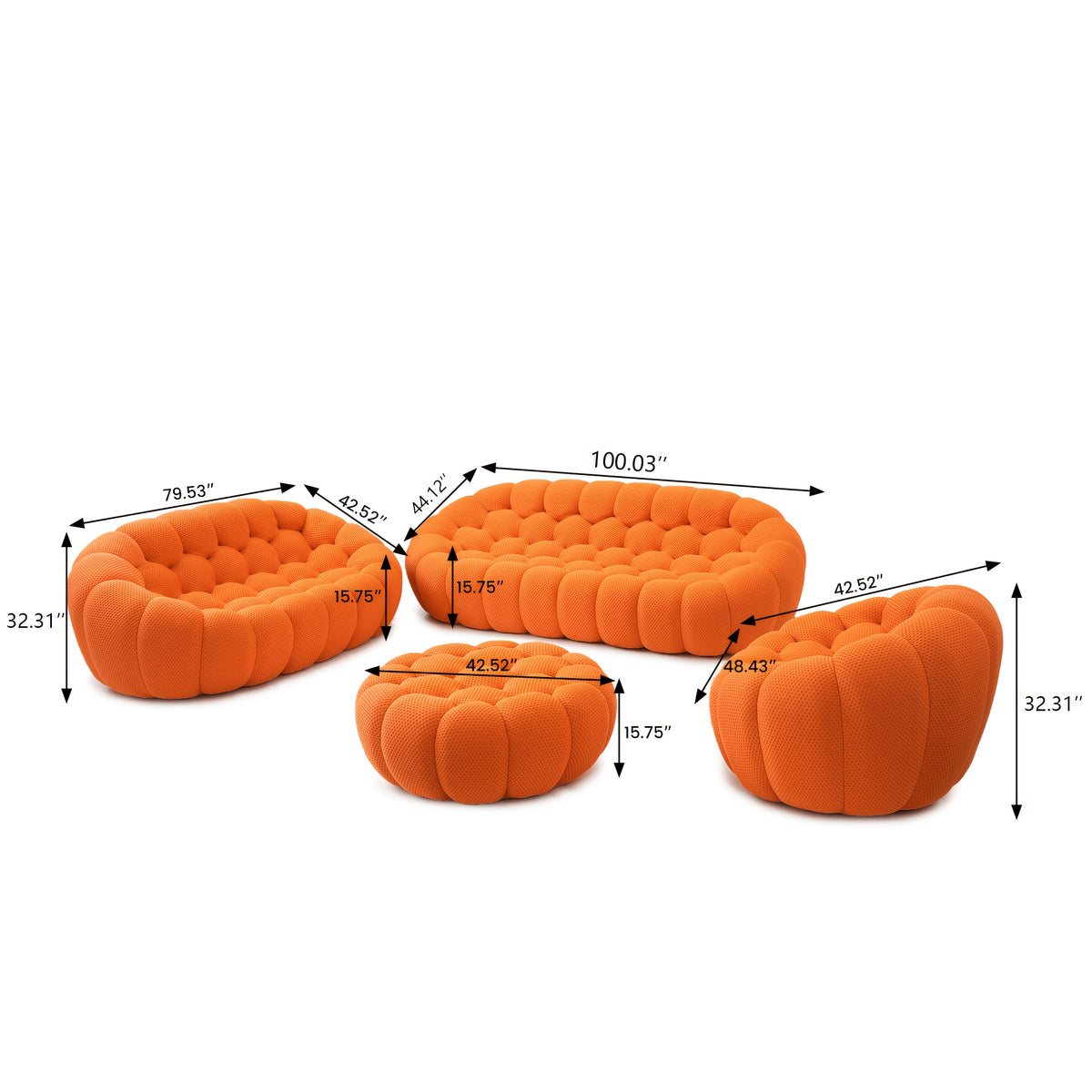 oversized   3d textile material upholstered bean - Temu