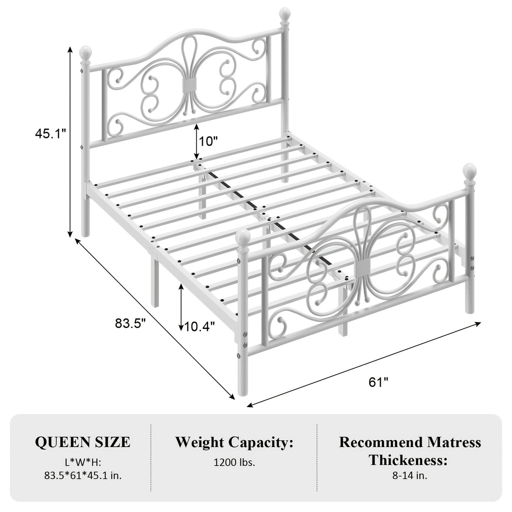 bed frame bed storage metal platform bed vintage   - Temu