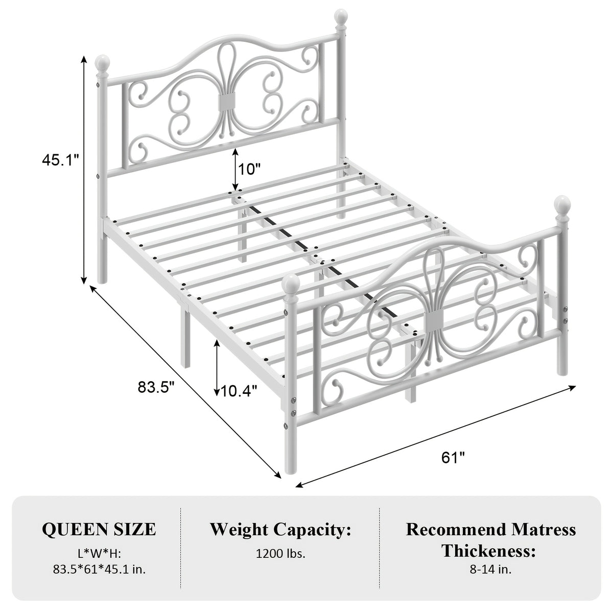 bed frame bed storage metal platform bed vintage   - Temu