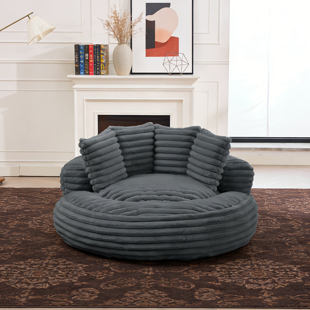 55 oversized high back bean bag chair plush floor lounger - Temu