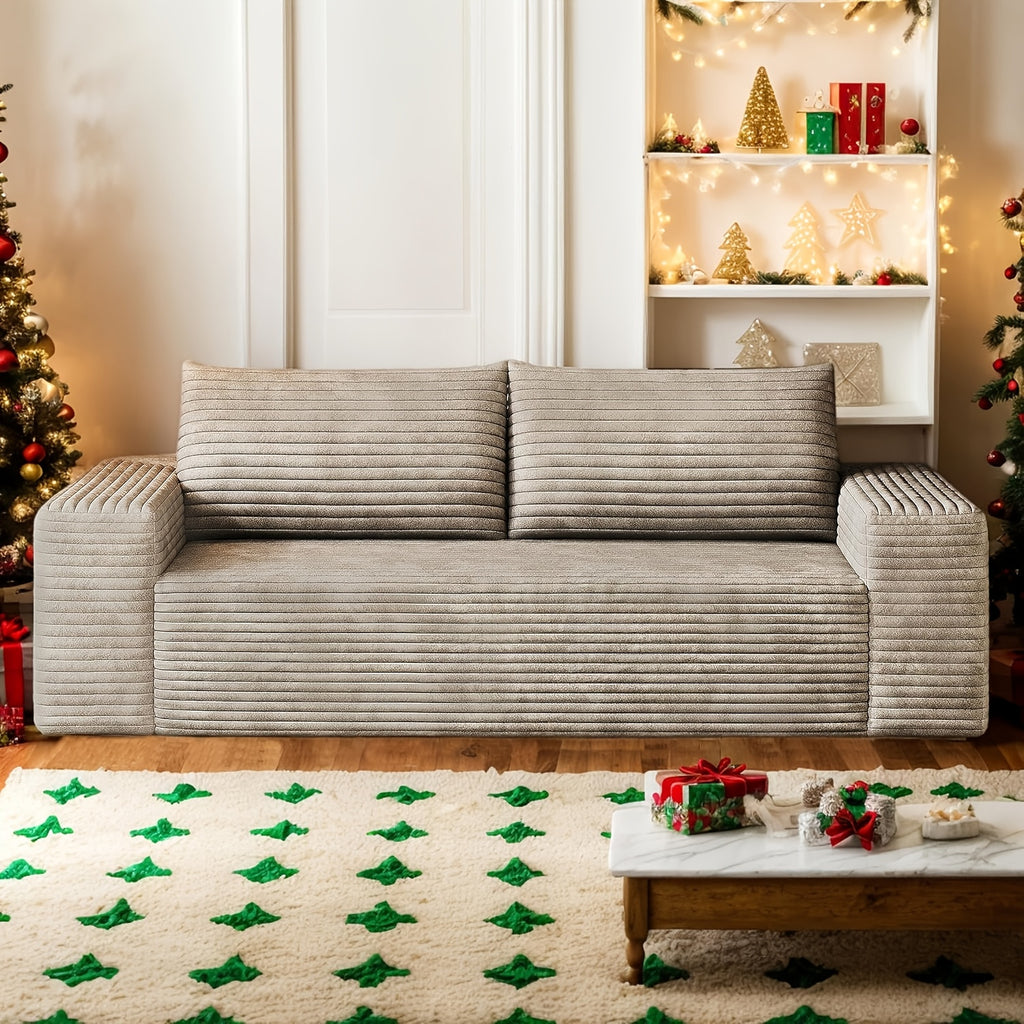 63 78 8 cloud loveseat sofa modern corduroy 2 seater couch - Temu