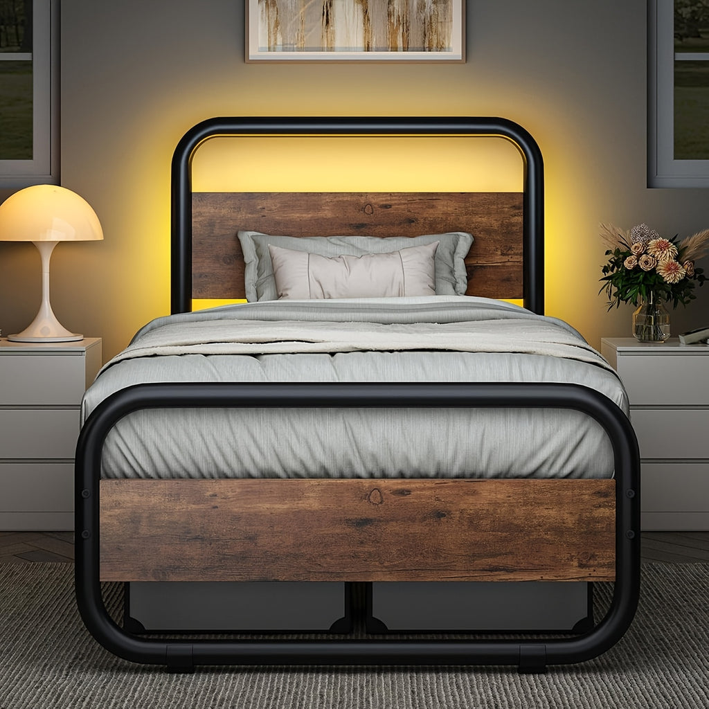twin full queen king size   grey white bed frame - Temu