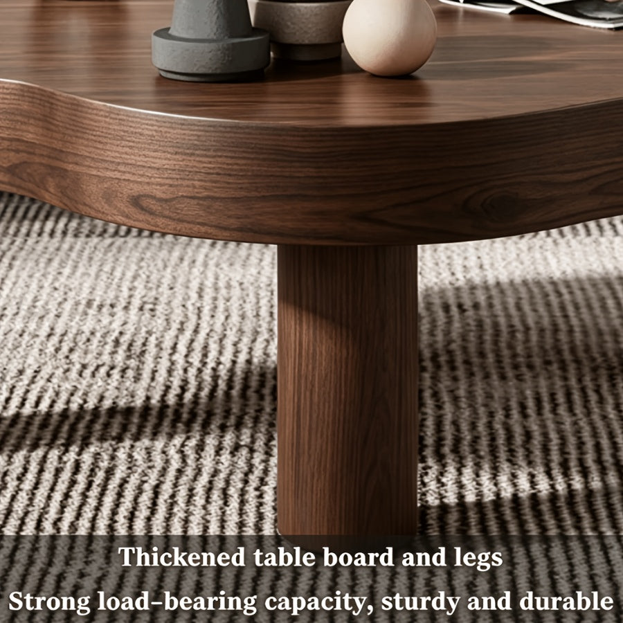 cloud shaped coffee table features thick sturdy wooden legs - Temu