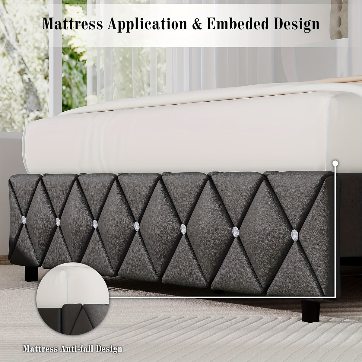 twin full queen king platform bed frame - Temu
